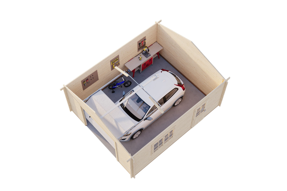 Palmako Holzgarage Modell Roger 2