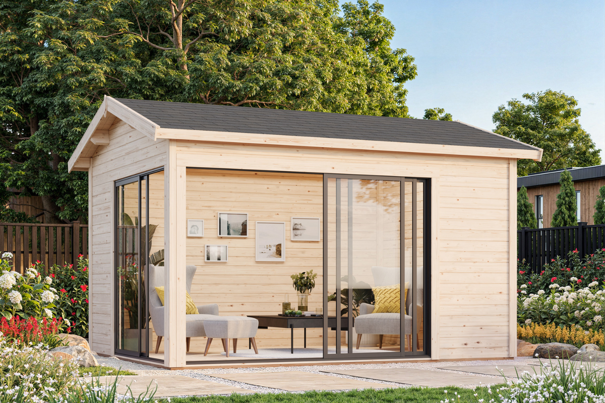 Palmako Gartenhaus Modell Amanda Slide Plus – Gartenhaus.de