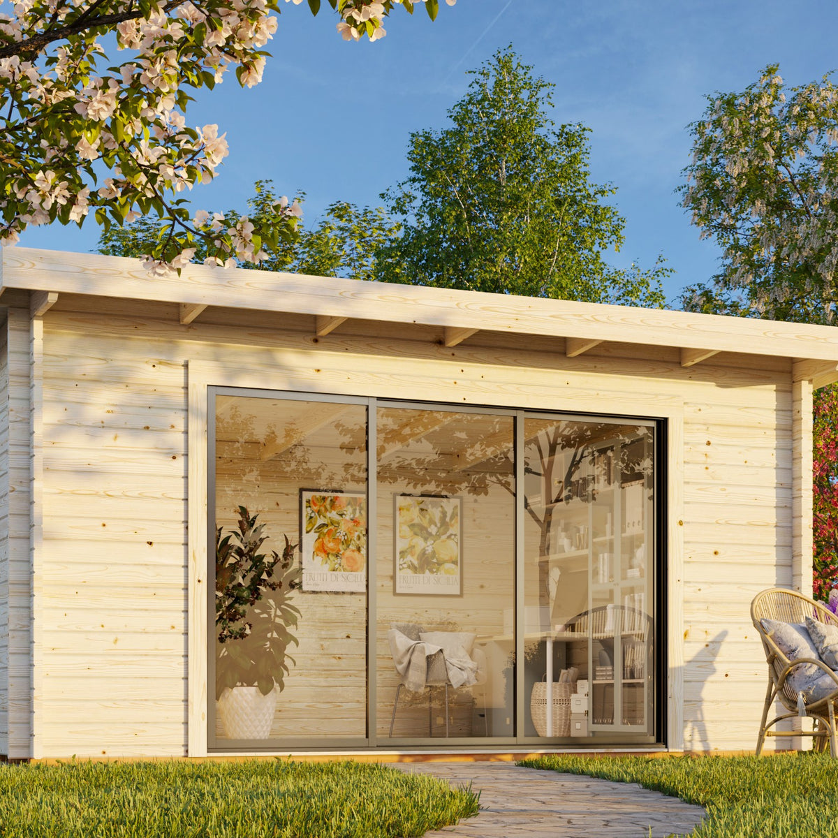 Palmako Gartenhaus Modell Lea Slide – Gartenhaus.de