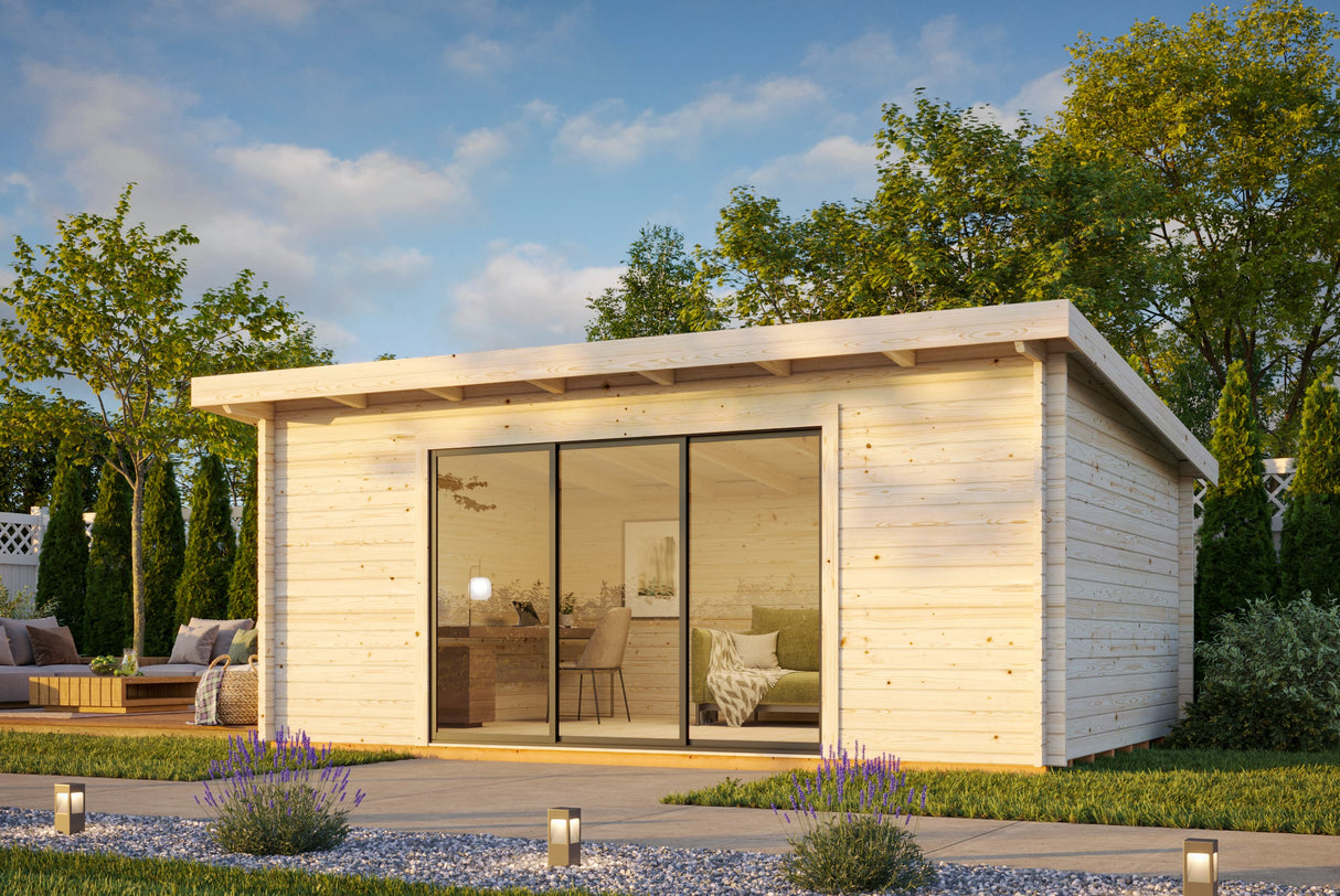 Gartenhaus Lea mit Schiebetür 19,4m²