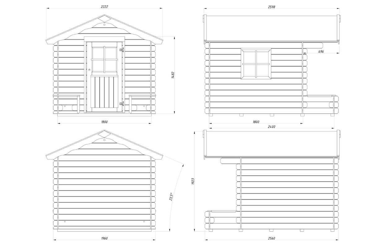 Palmako Kinderspielhaus Modell Stina