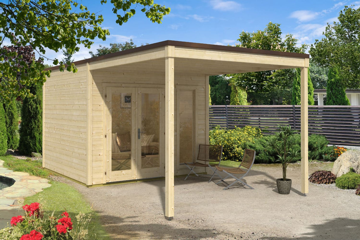 Casa Lignea Gartenhaus Modell Cubus Doma natur