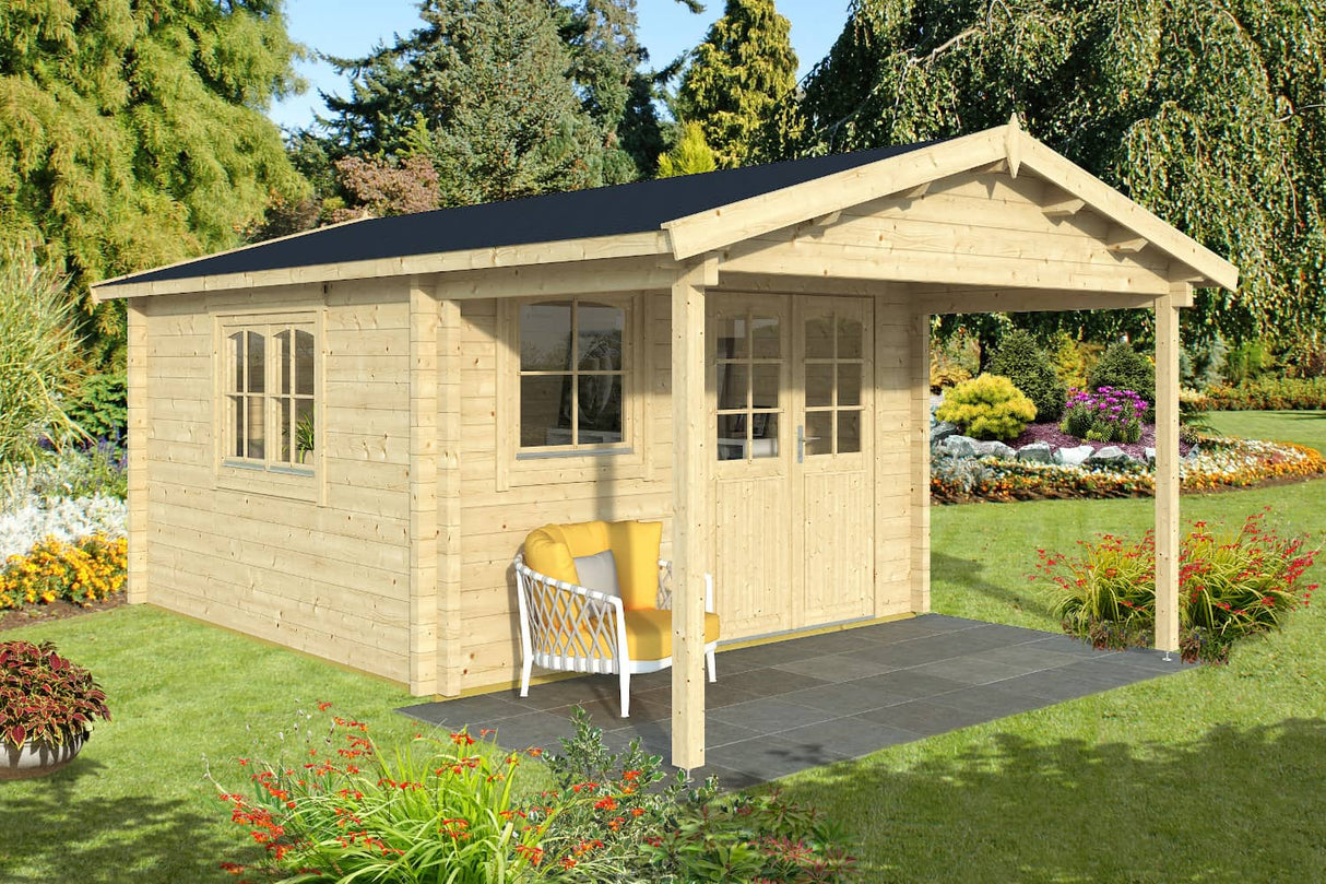Casa Lignea Gartenhaus Modell Janus Natur