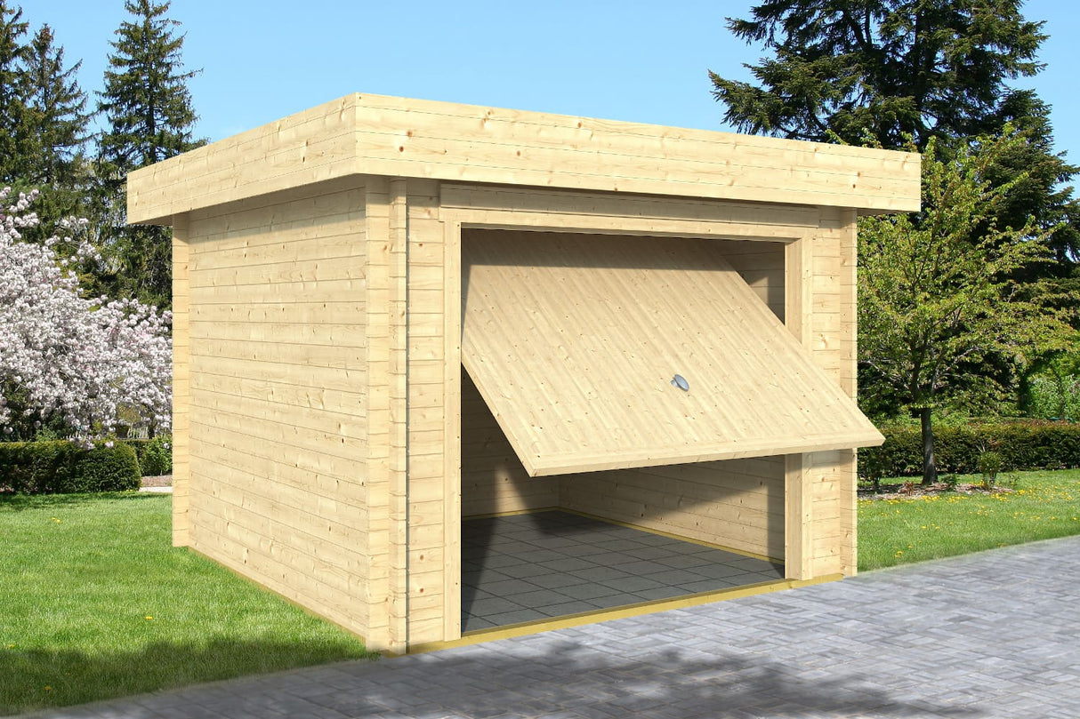 Casa Lignea Gerätehaus Modell Neufeld geöffnet