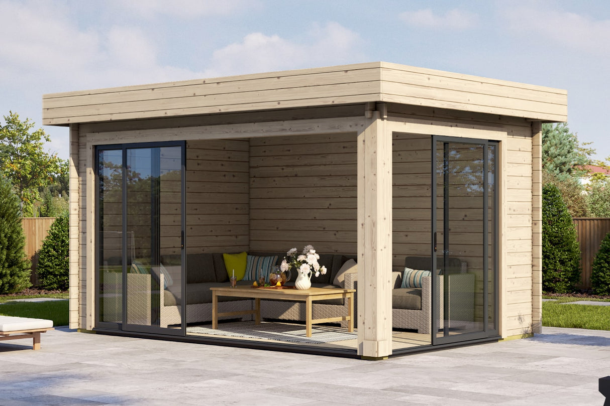 Casa Lignea Gartenhaus Modell Designlounge 44 D geschlossen