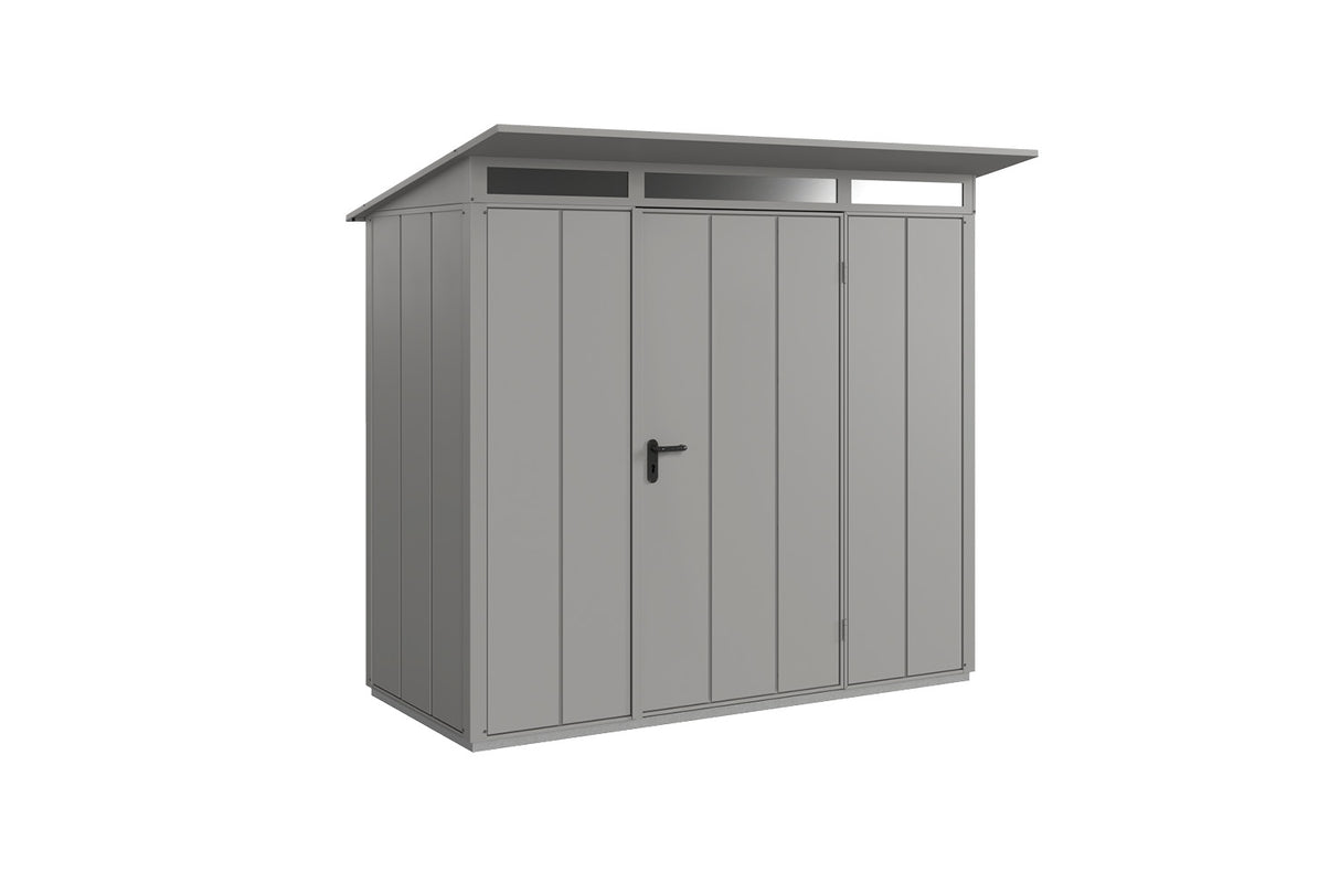 Hörmann Gerätehaus Modell Berry Modern Typ1 graualuminium Einzeltür freigestellt