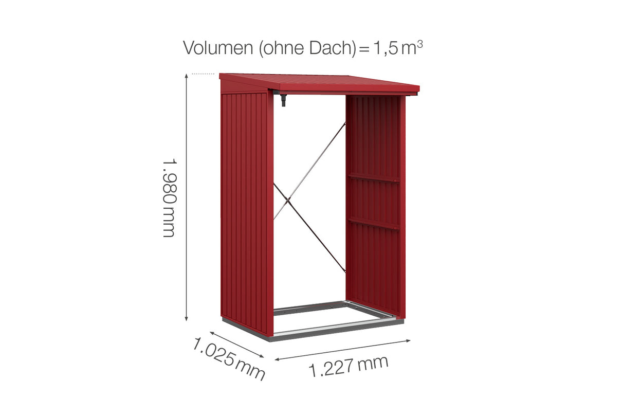 Hörmann Kaminholzregal Classic Typ 1 Purpurrot Masse