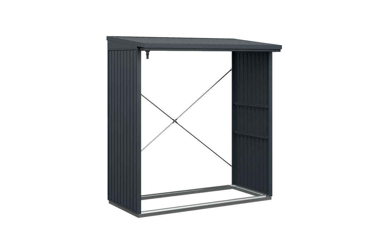 Hörmann Kaminholzregal Classic Typ 2 Anthrazit freigestellt