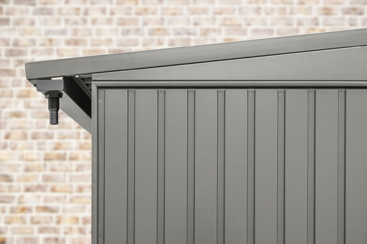 Hörmann Kaminholzregal Classic Graualuminium Dachansicht