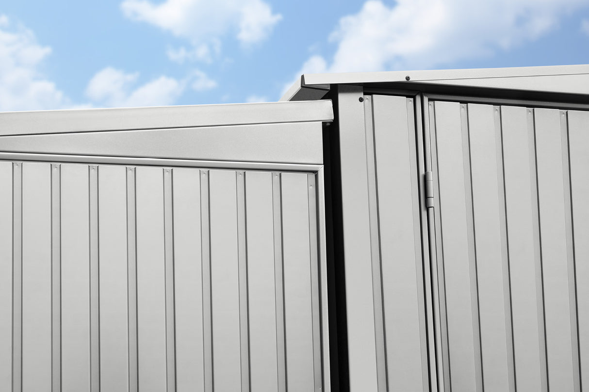 Hörmann Kaminholzregal Classic Weißaluminium Anschluss