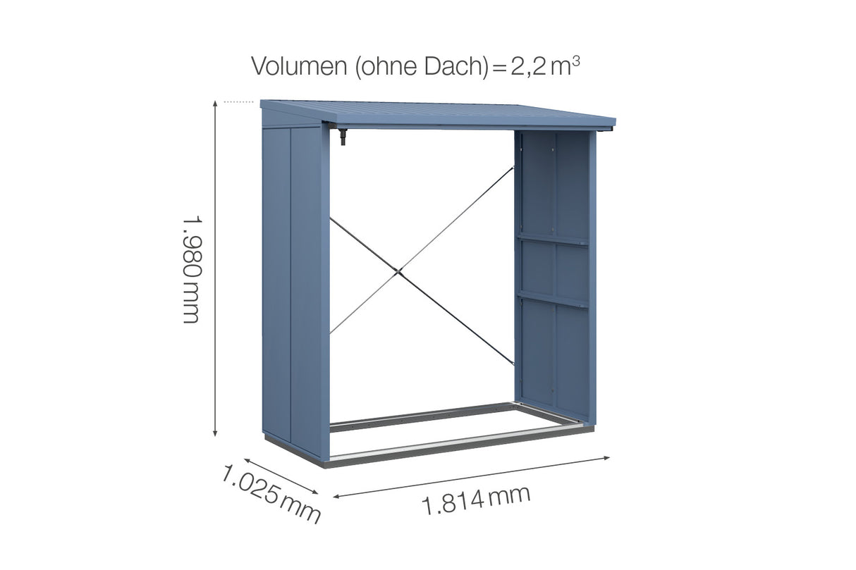 Hörmann Kaminholzregal Modern für Berry Gerätehaus