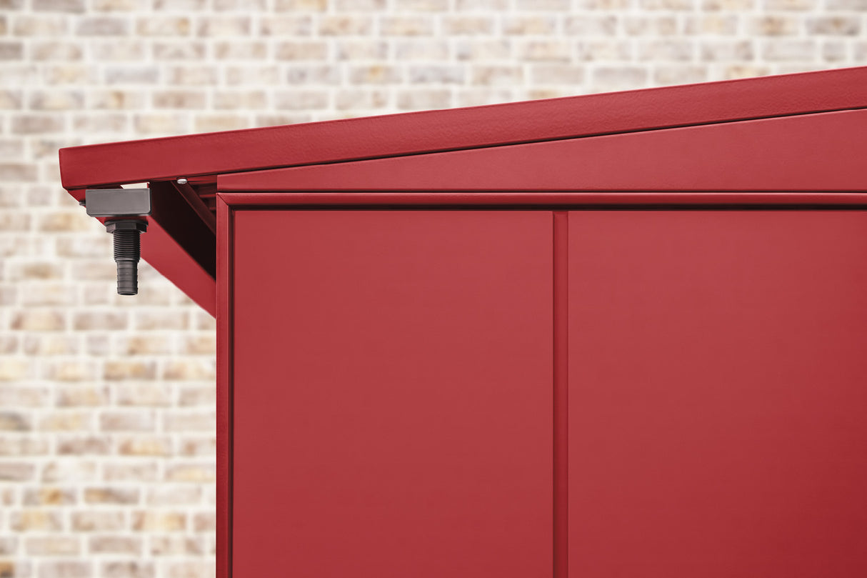 Hörmann Kaminholzregal Modern Purpurrot Dachansicht