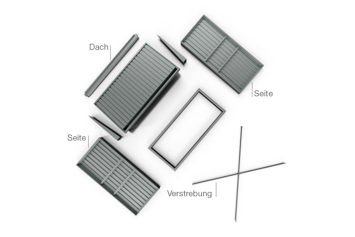 Hörmann Kaminholzregal Modern für Berry Gerätehaus
