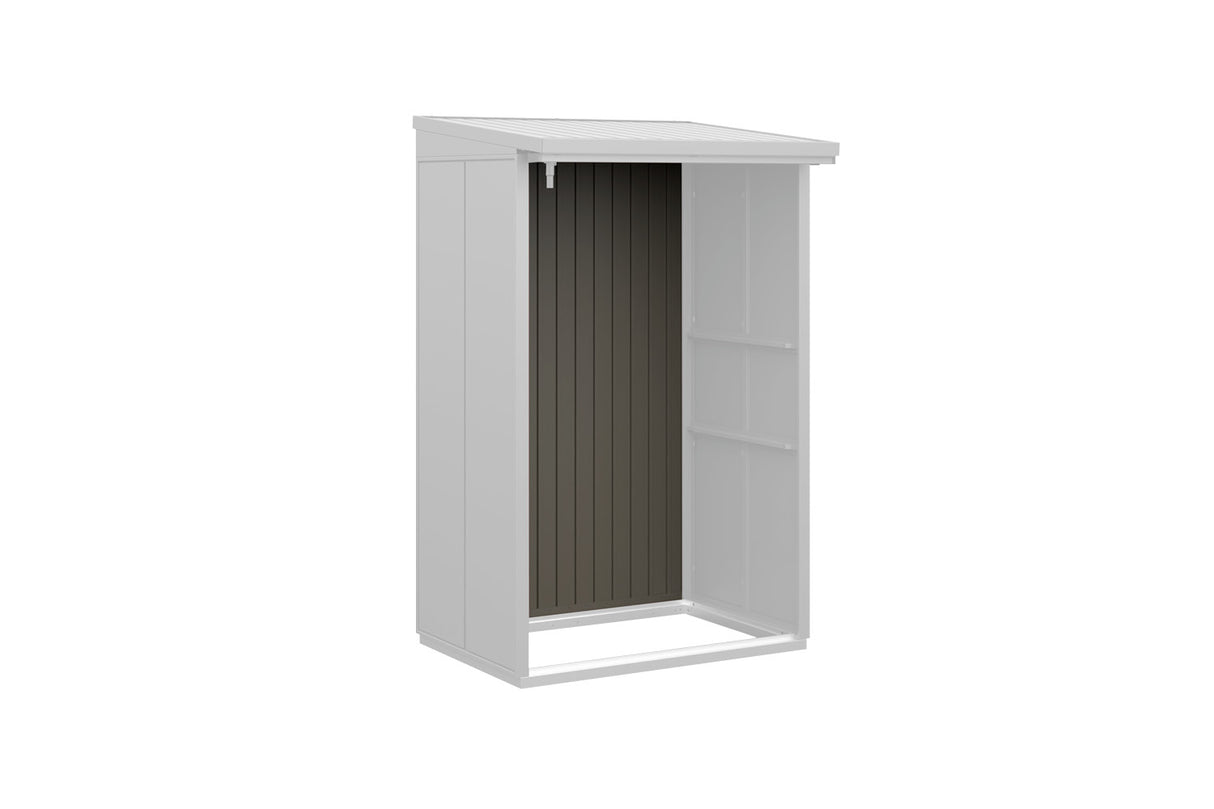 Hörmann Rückwand Kaminholzregal Typ 1 quarzgrau