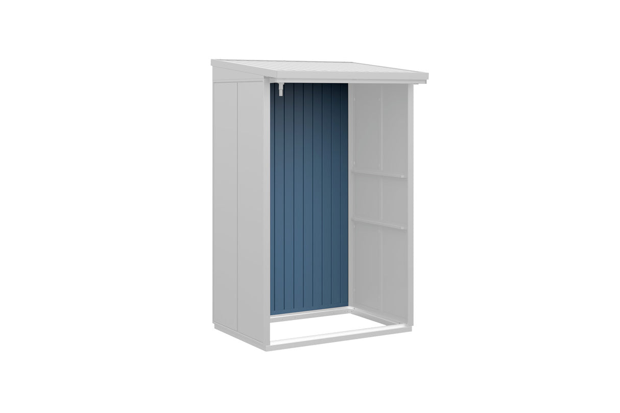 Hörmann Rückwand Kaminholzregal Typ 1 taubenblau