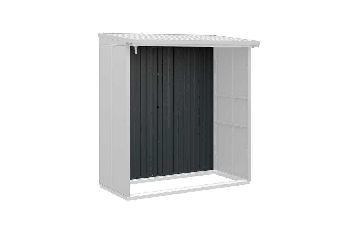 Hörmann Rückwand Kaminholzregal Typ 2 anthrazit