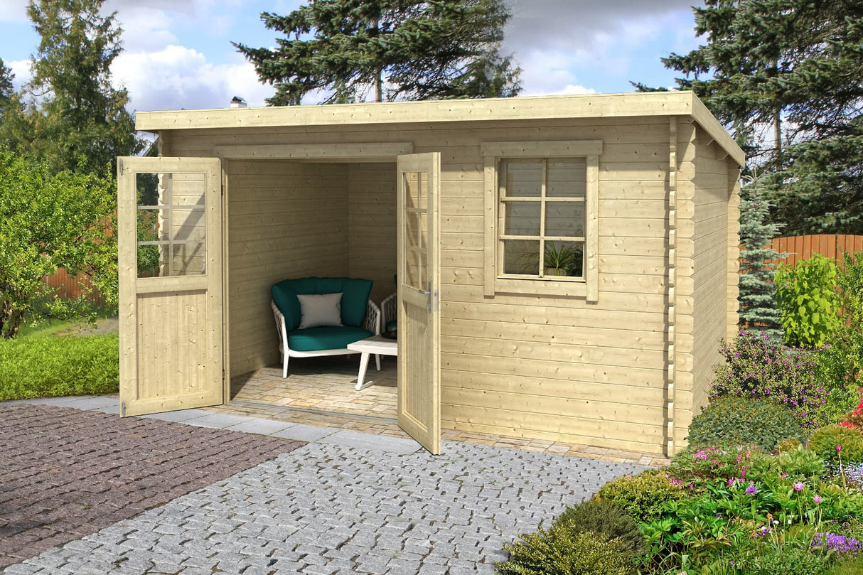 Lasita Maja Gartenhaus Modell Amira 230 380 x 230 cm