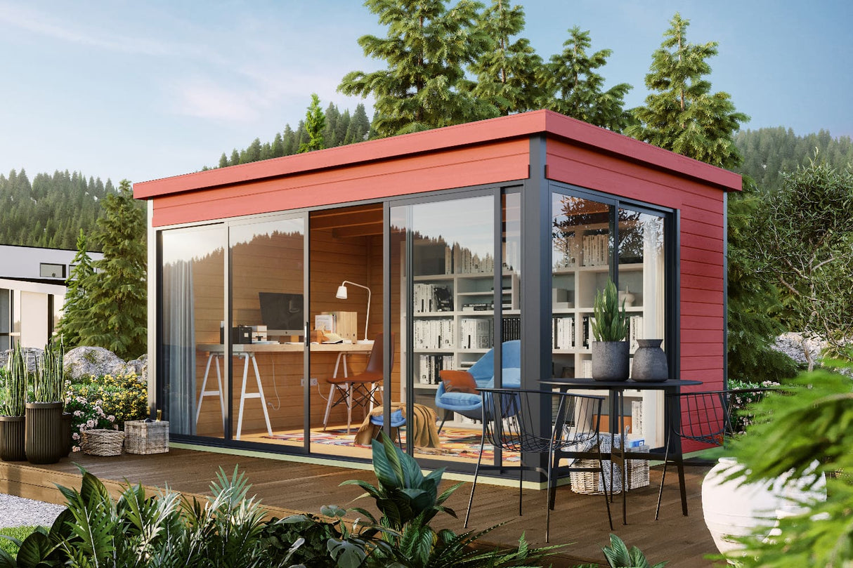 Lasita Maja Gartenhaus Domeo 4 Farbbeispiel