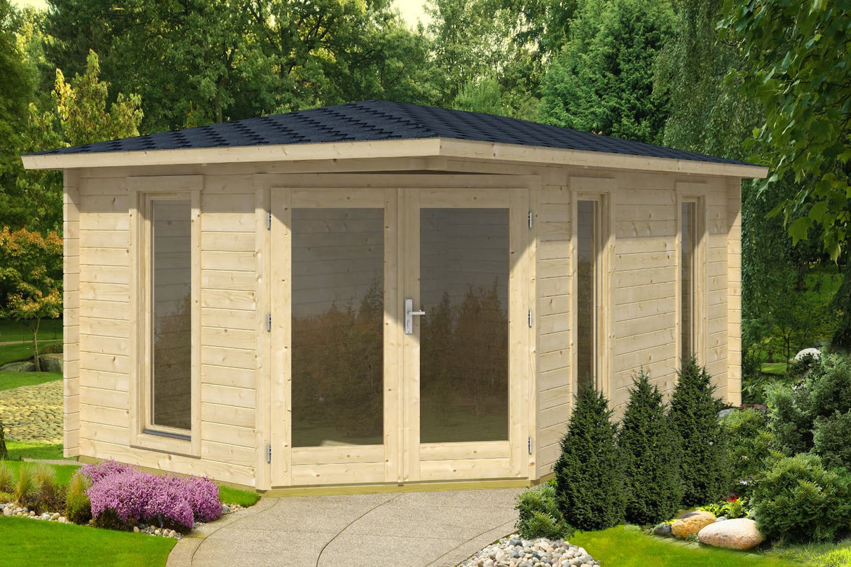 Lasita Maja Gartenhaus Modell Edinburgh 2 Natur