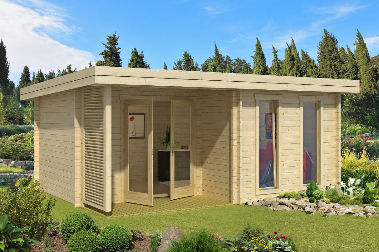 Lasita Maja Gartenhaus Modell Orkney Natur offen