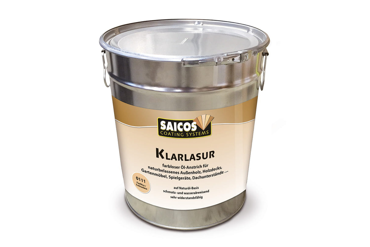 Saicos Klarlasur - 10 Liter Eimer