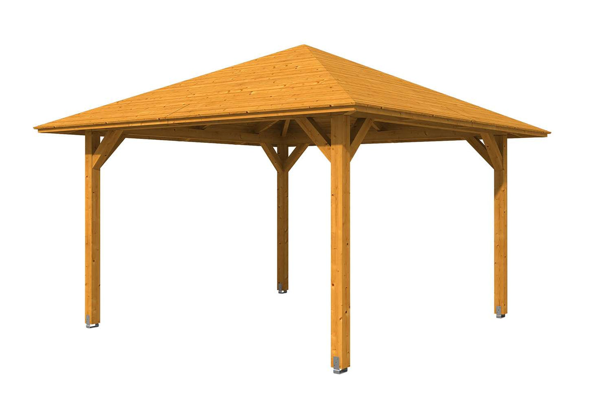 Skan Holz Pavillon Modell Cannes 2 eiche hell freigestellt