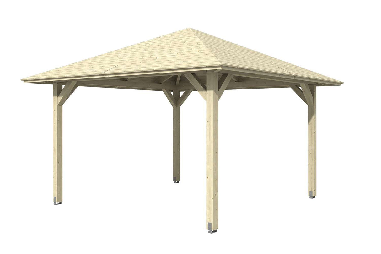 Skan Holz Pavillon Modell Cannes 2 natur freigestellt