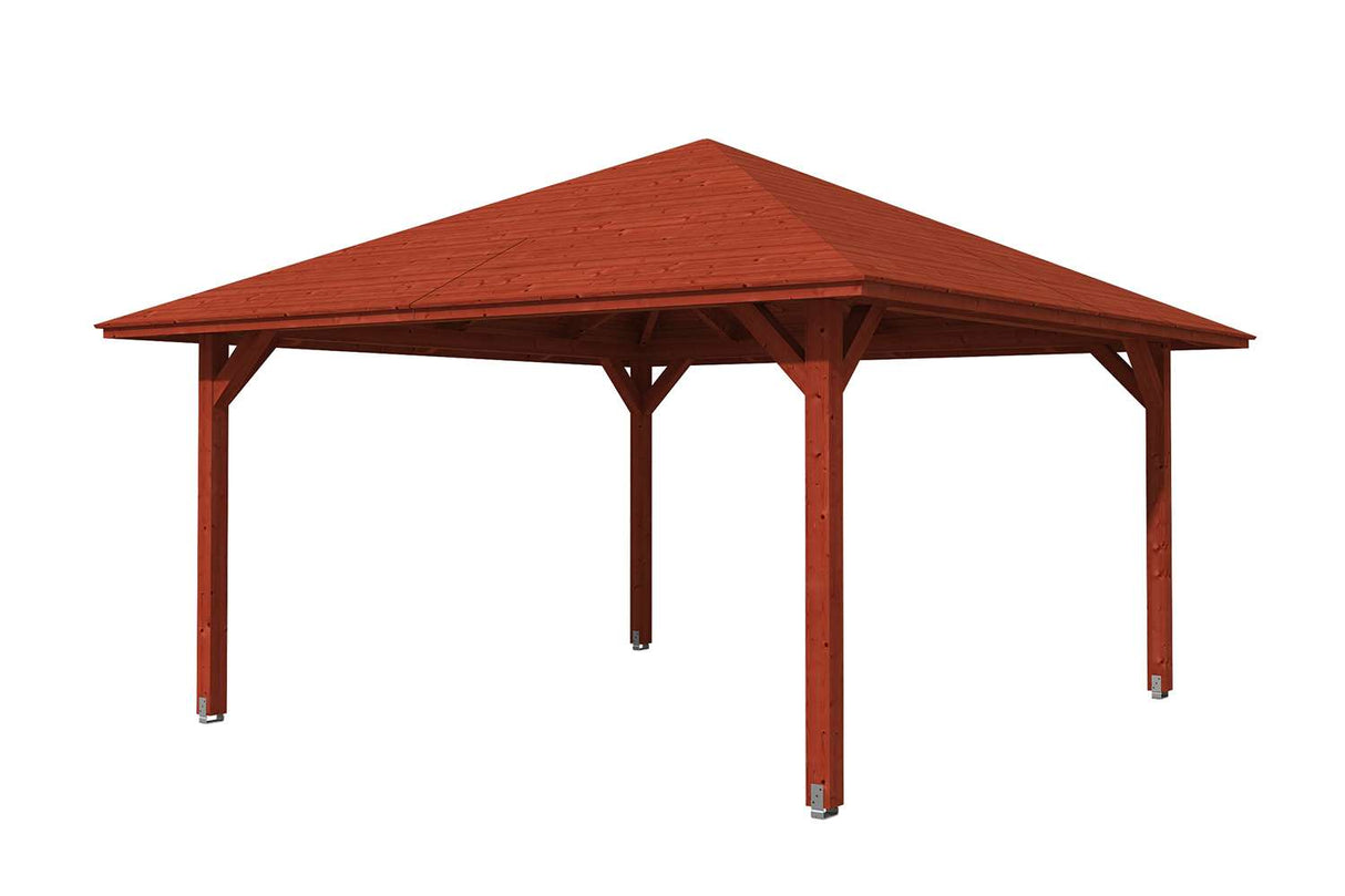 Skan Holz Pavillon Modell Cannes 3 mahagoni freigestellt
