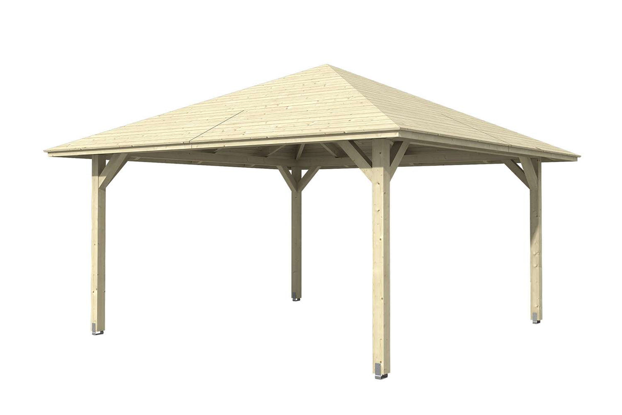 Skan Holz Pavillon Modell Cannes 3 natur freigestellt