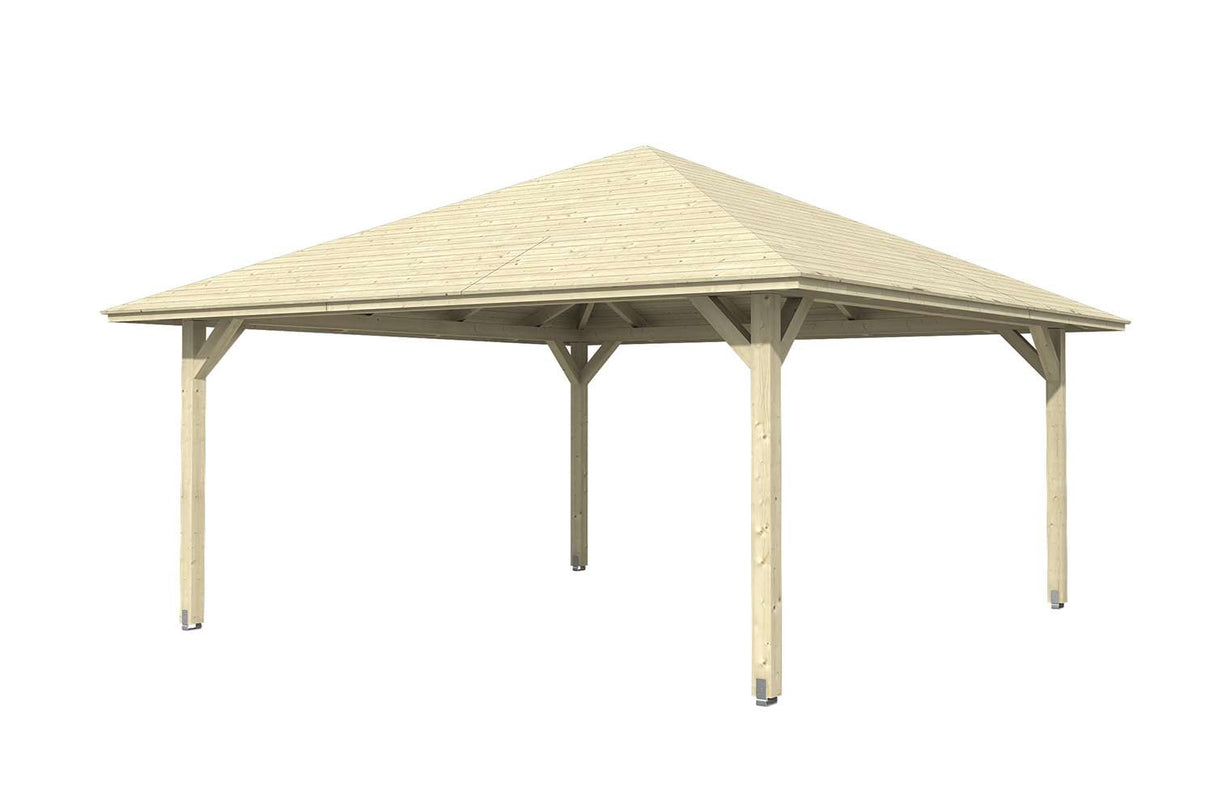 Skan Holz Pavillon Modell Cannes 4 natur freigestellt