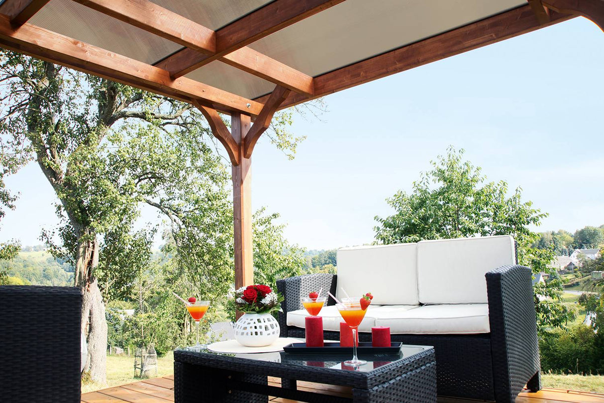 Skan Holz Pavillon Modell Marseille Dachunterseite