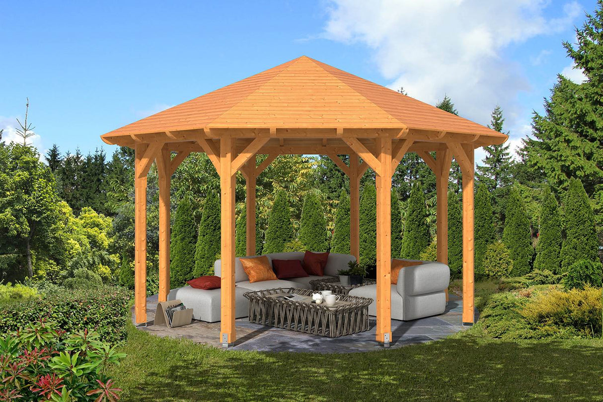 Skan Holz Pavillon Modell Lyon 2 natur