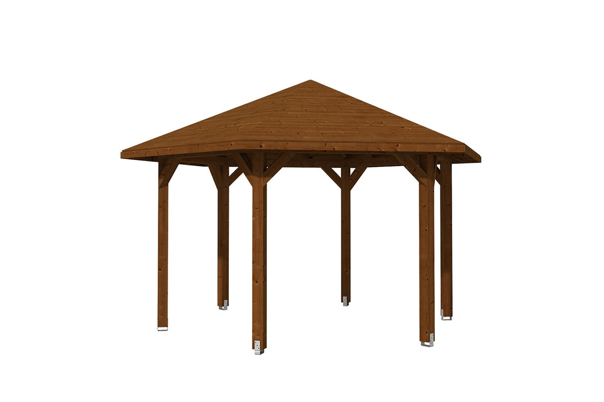 Skan Holz Pavillon Nancy 3 nussbaum freigestellt