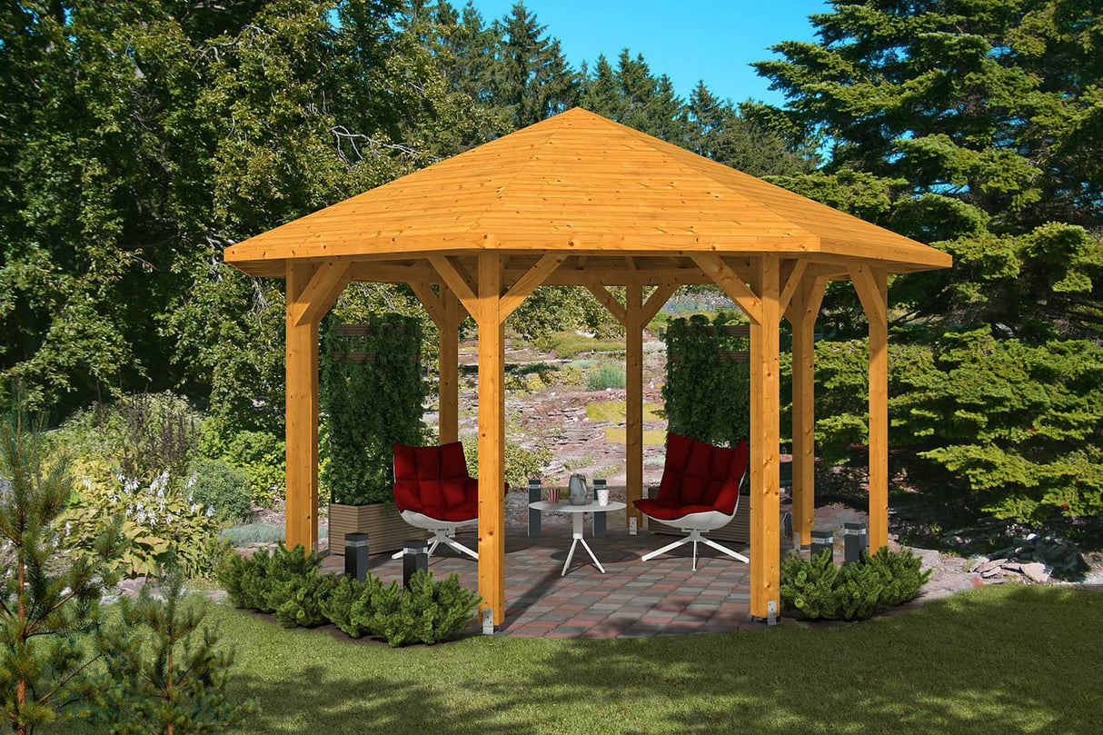 Skan Holz Pavillon Nice 2 eiche hell