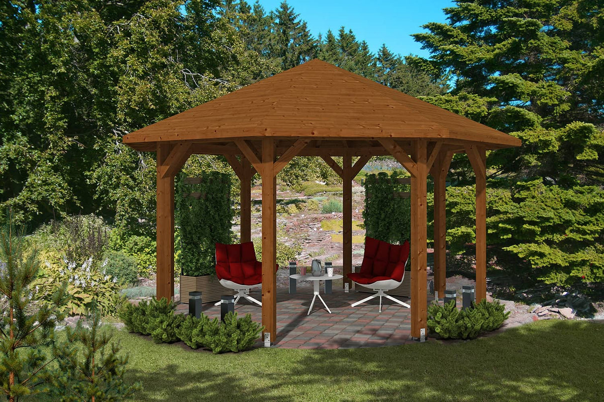 Skan Holz Pavillon Nice 2 nussbaum