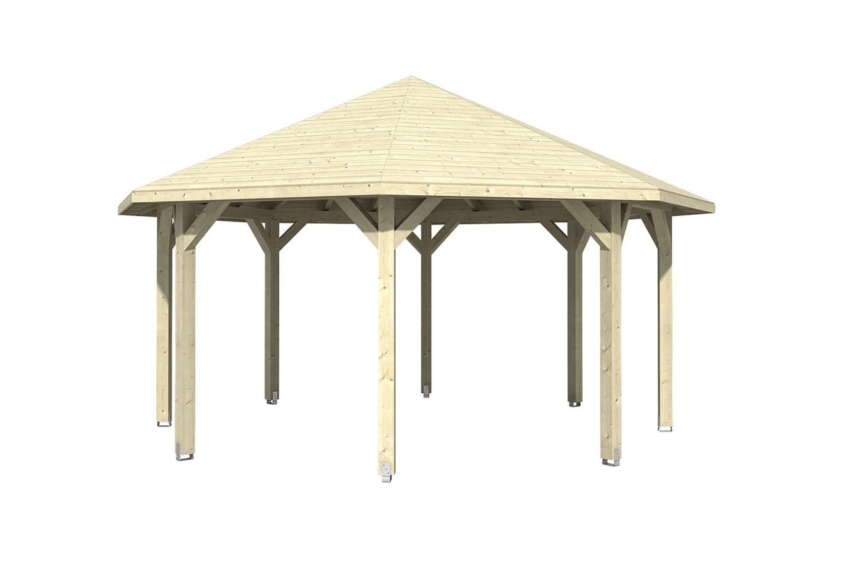 Skan Holz Pavillon Nice 3 natur freigestellt