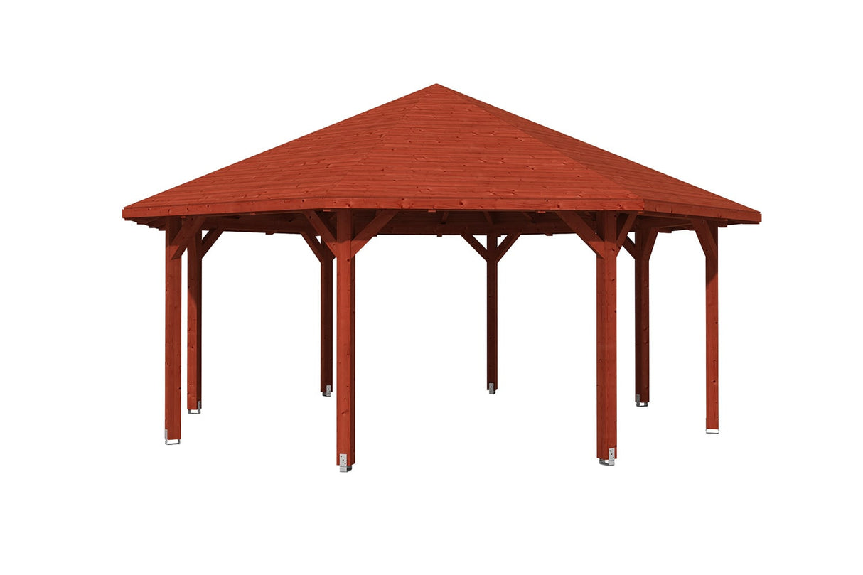 Skan Holz Pavillon Nice 4 mahagoni freigestellt