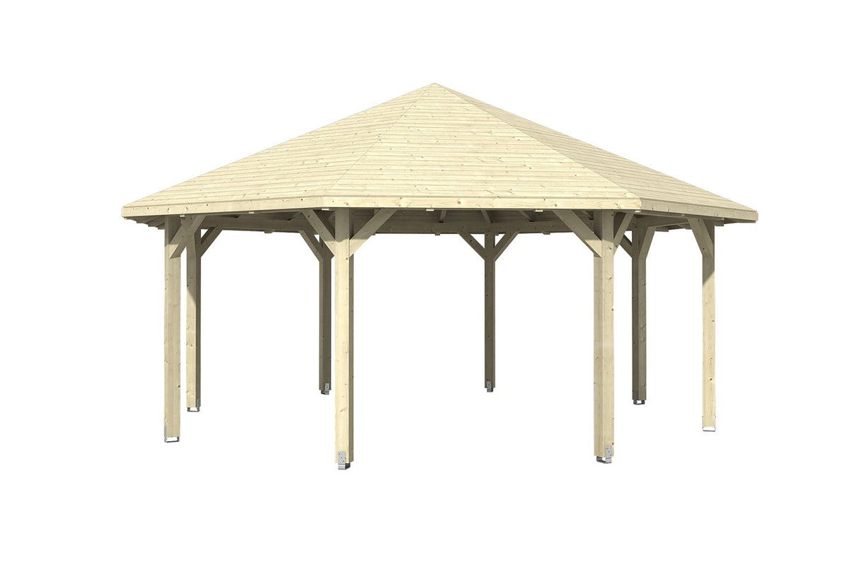Skan Holz Pavillon Nice 4 natur freigestellt