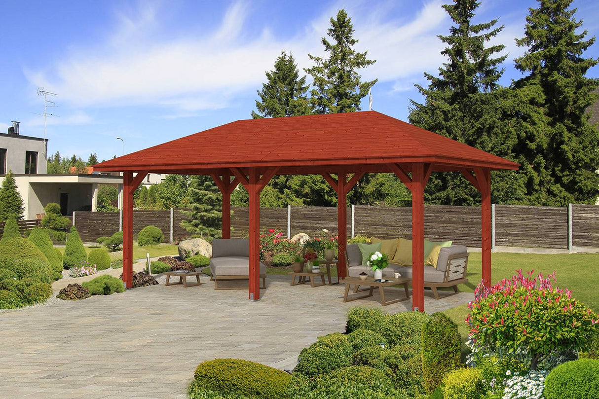 Skan Holz Pavillon Orleans 1 mahagoni