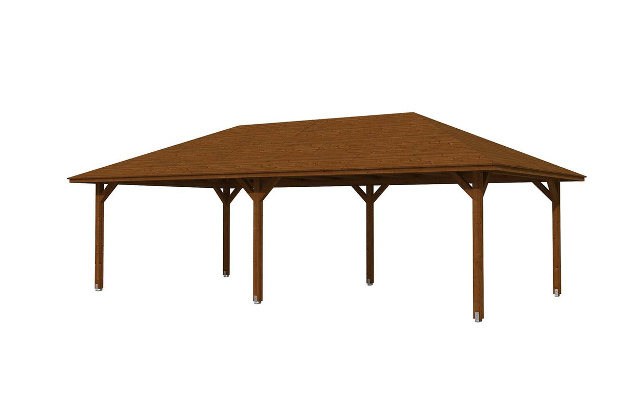 Skan Holz Pavillon Orleans 3 nussbaum freigestellt