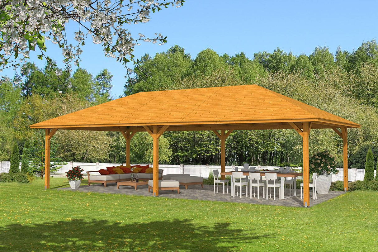 Skan Holz Pavillon Orleans 4 eiche hell