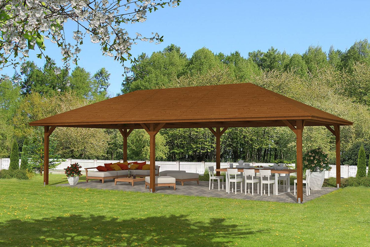 Skan Holz Pavillon Orleans 4 nussbaum