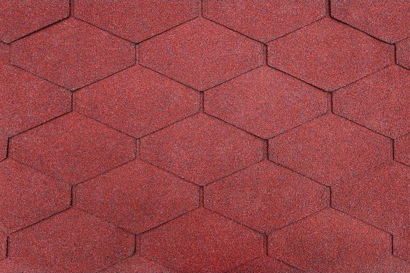 Skan Holz Bitumenschindeln rot