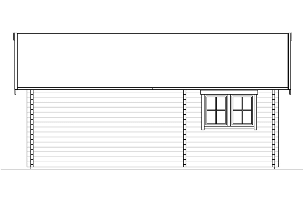 Skan Holz Ferienhaus Modell Toronto 4 Ansicht hinten