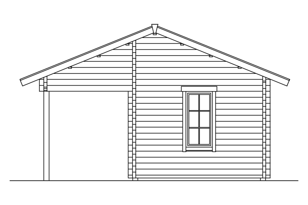 Skan Holz Gartenhaus Modell Calgary Ansicht rechts