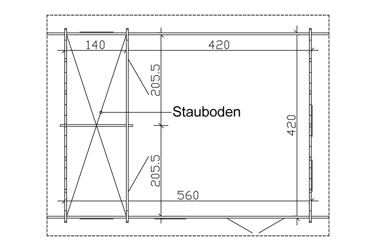 Skan Holz Ferienhaus Modell Bern 2 Grundriss