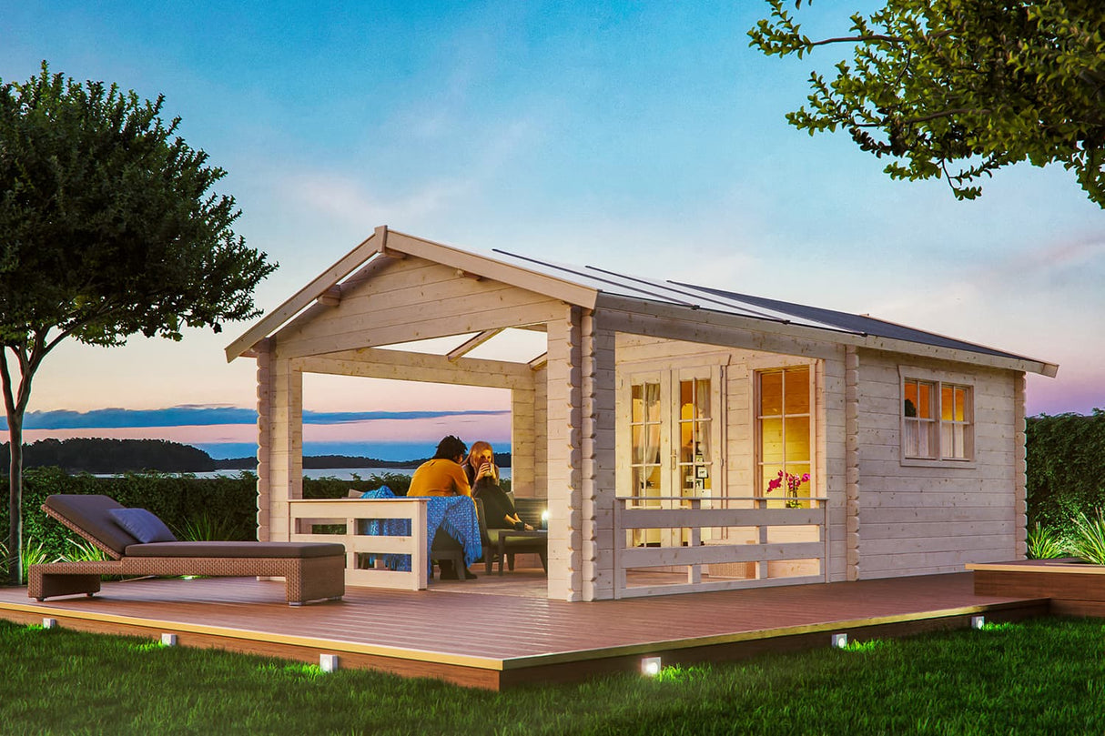 Skan Holz Gartenhaus Modell Holmestrand
