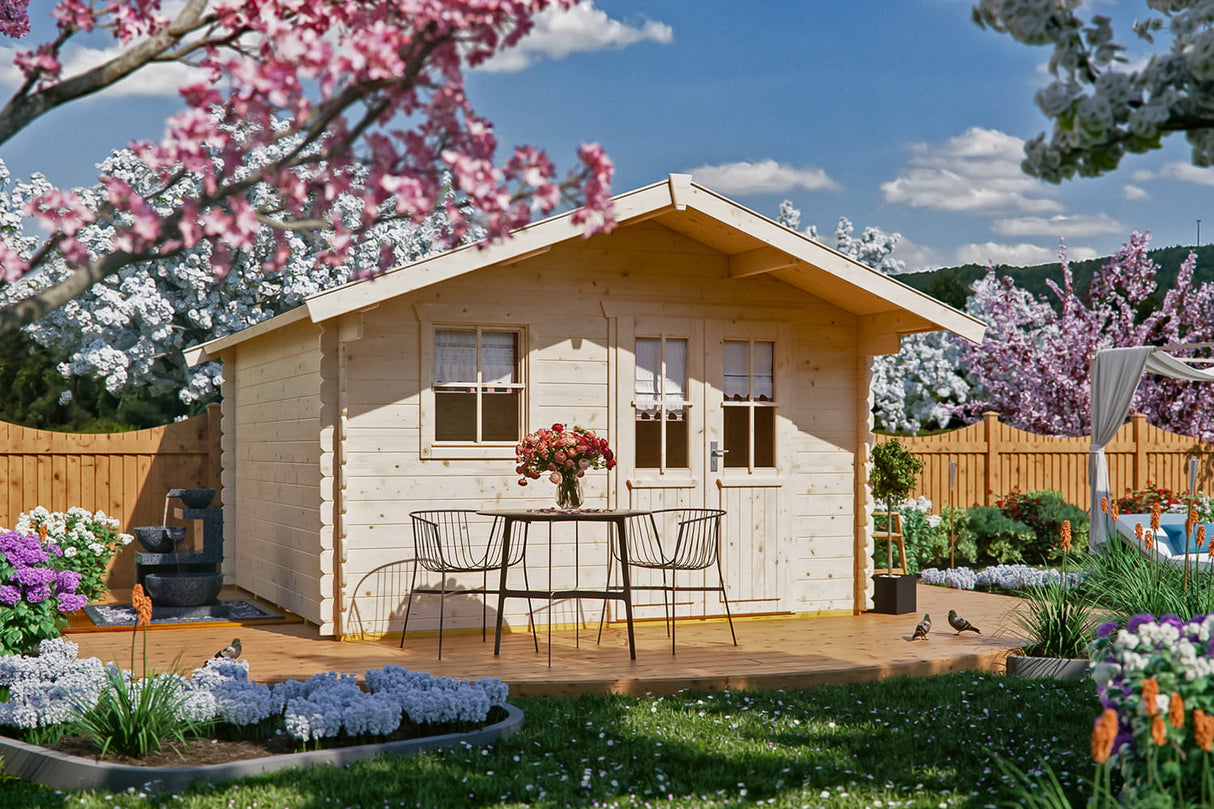Skan Holz Gartenhaus Modell Malaga