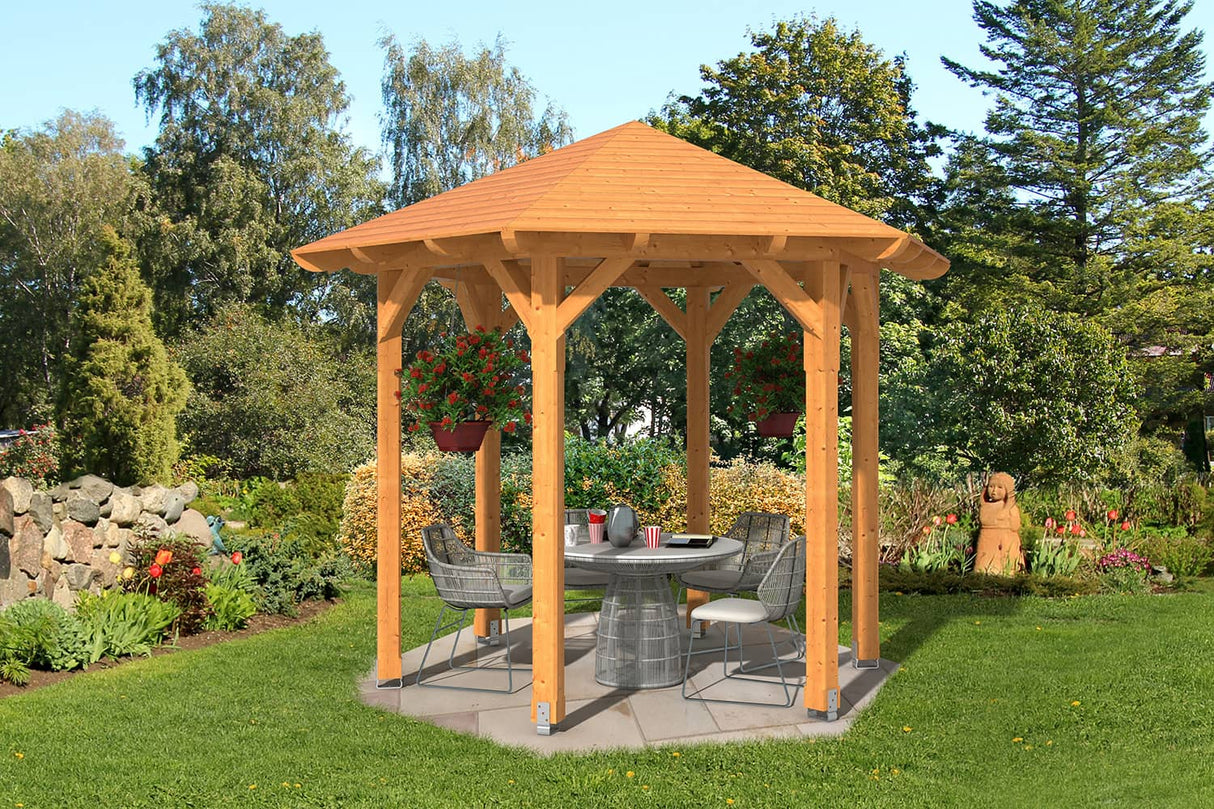Skan Holz Pavillon Modell Colmar 1 natur