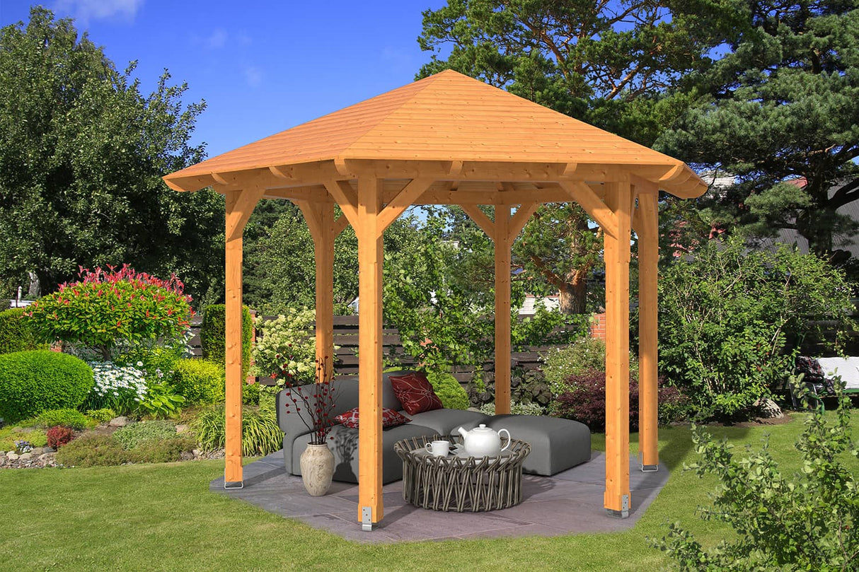 Skan Holz Pavillon Modell Colmar 2 natur